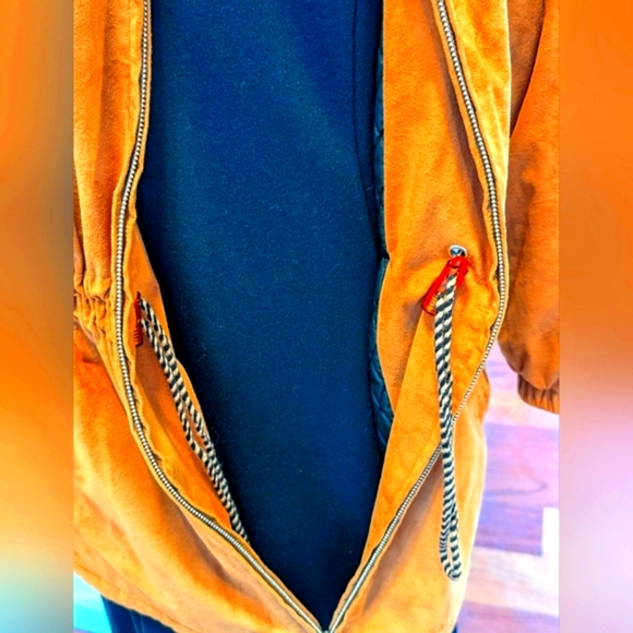 Bogner Hooded Ski Jacket Faux Suede - Picture 10 of 11